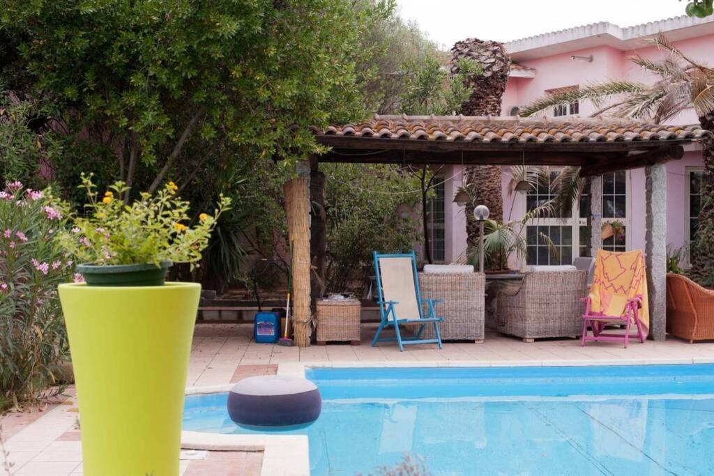 Big Relax Apartment With Swimming Pool And A Peaceful Garden In A Private Villa Sestu Ngoại thất bức ảnh